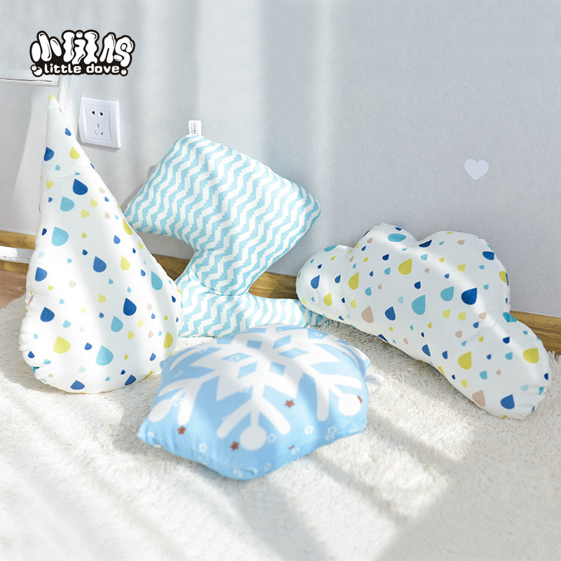 Small turtledove new down cotton series small clear new wind cuddle with pillow snowflake Lightning Clouds with pillow cushions