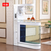 Bullet fish tank wine cabinet Simple modern household living room screen creative medium and large free-to-change water ecological aquarium