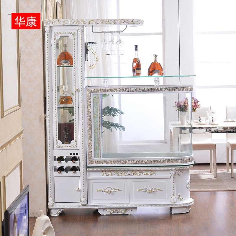 Fish tank aquarium European-style Idea Warhead Wine Cabinet large and medium-sized glass bar Table Living Room Screen Home Gold Fish Tank
