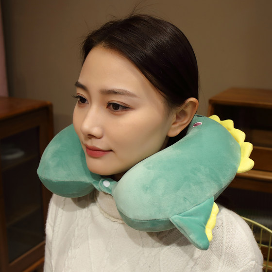 u型枕护颈可拆洗颈椎记忆棉脖枕u形枕头可爱头枕靠枕脖子车用睡枕