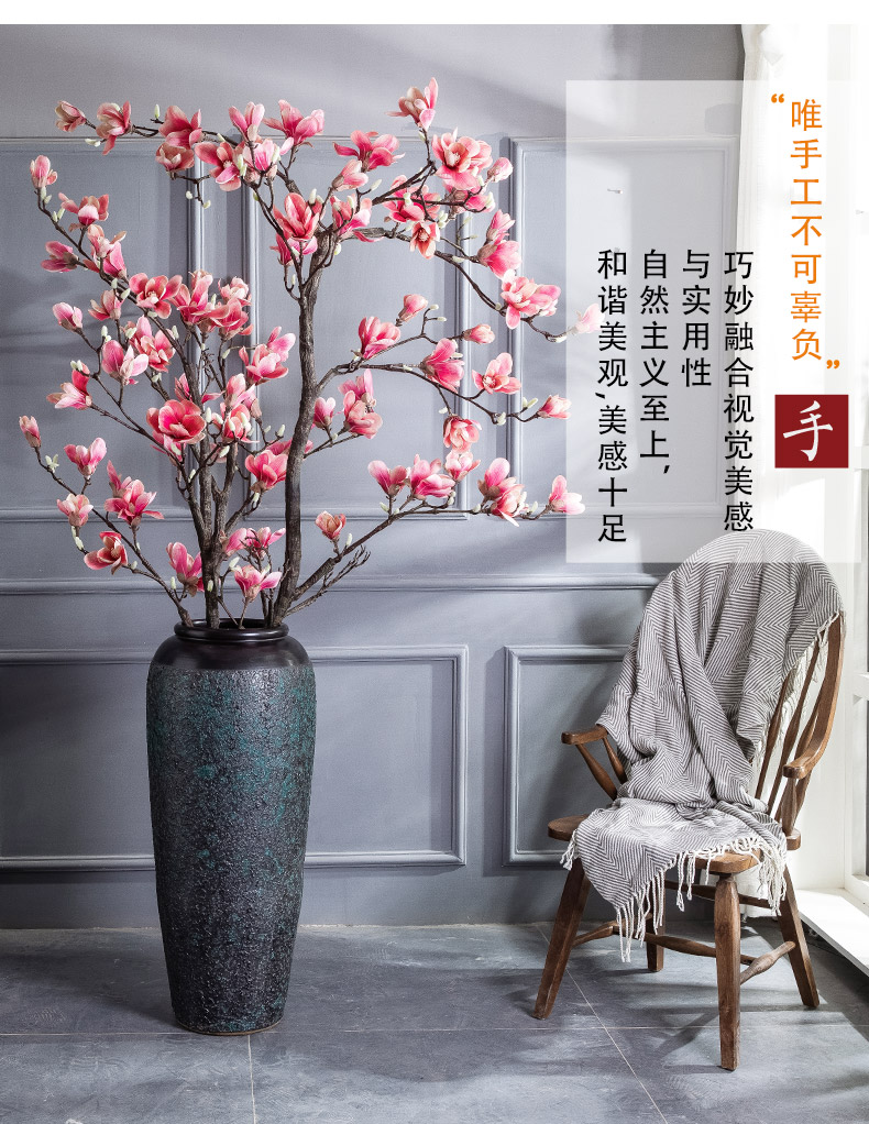 Restoring ancient ways is the sitting room of large vases, ceramic flower arranging furnishing articles contracted and I creative window dry flower decoration decoration