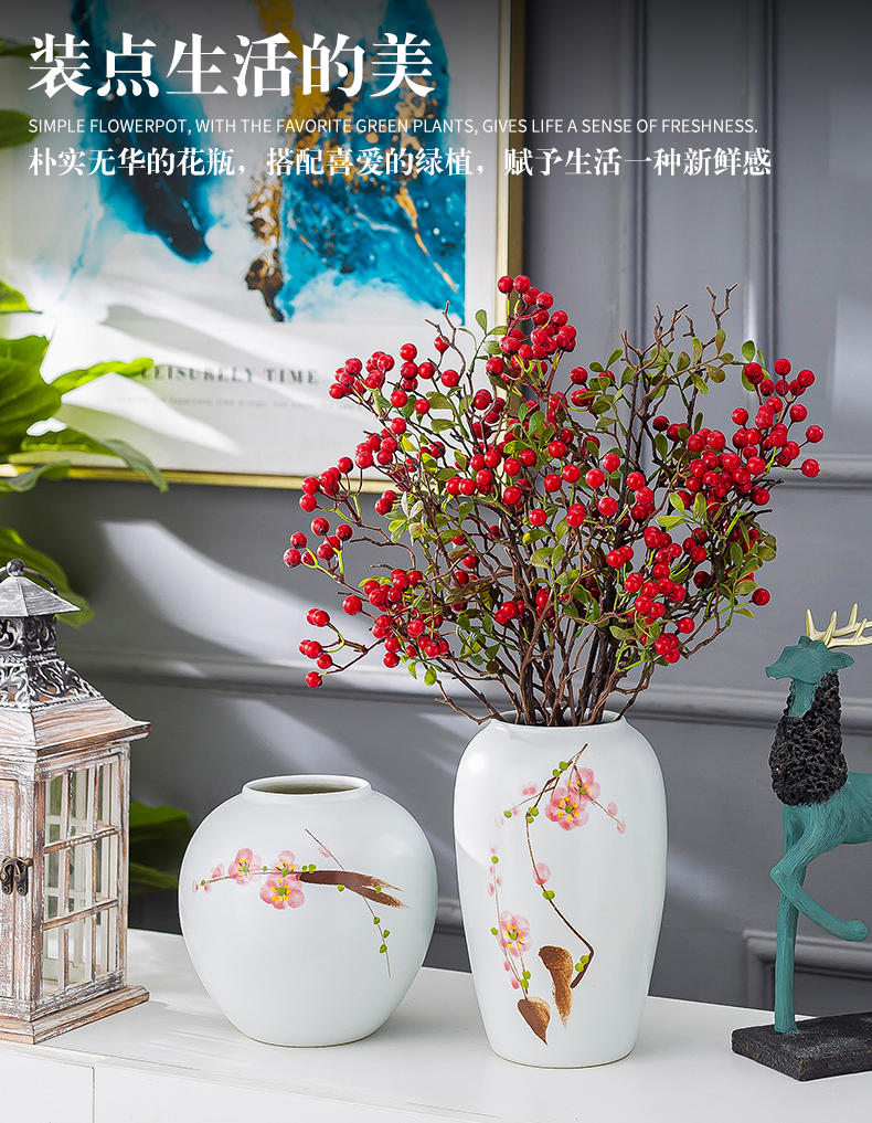 Jingdezhen new hand - made ceramic furnishing articles of the new Chinese style table decoration decoration flower arranging dried flowers I and contracted sitting room