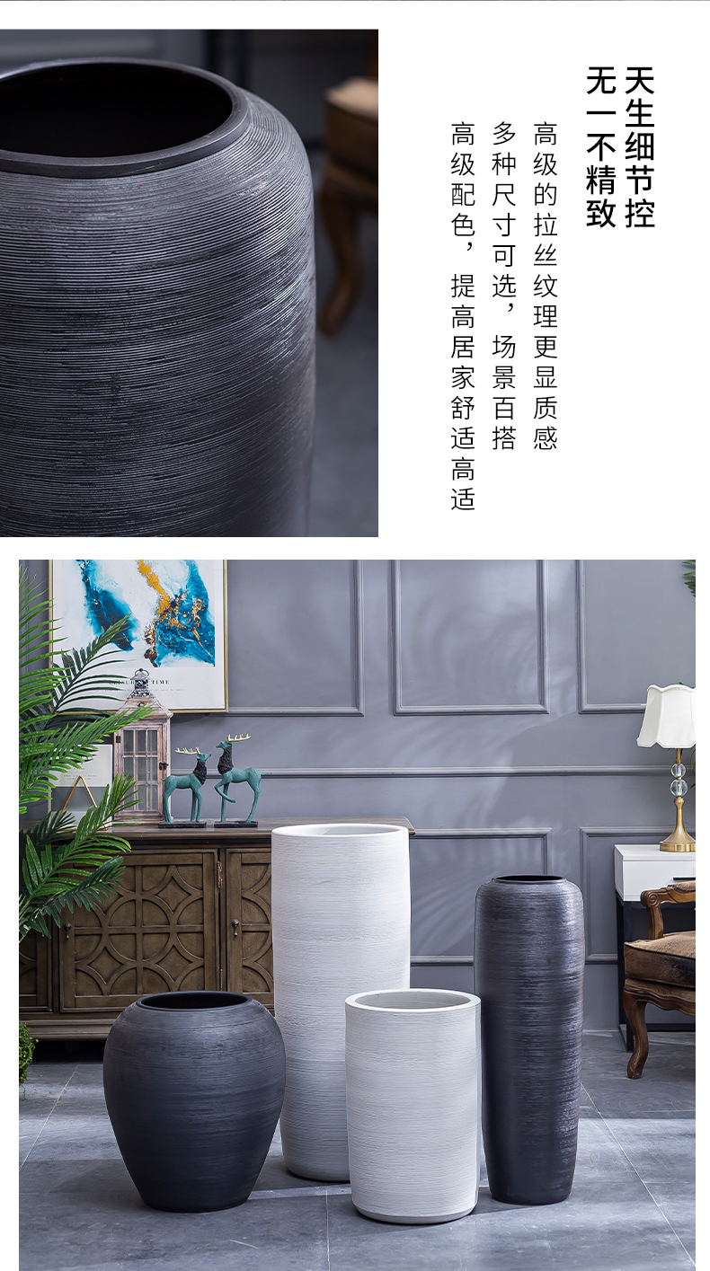 Modern contracted jingdezhen ceramic vases, flower arranging furnishing articles furnishing articles sitting room ground of new Chinese style restoring ancient ways vase
