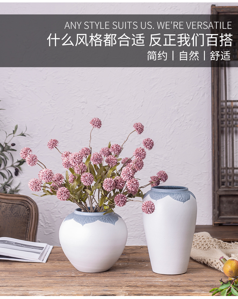 Jingdezhen ceramic vases, I and contracted Europe type creative living room table dry flower arranging flowers adornment furnishing articles suit