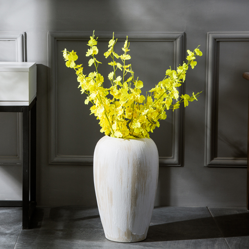 Ceramic vase landing place flower arrangement sitting room simulation flower implement I and contracted household adornment large northern Europe