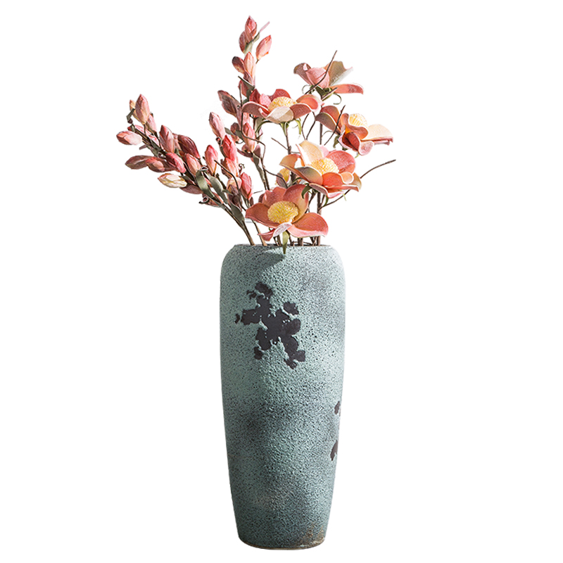 Living room furnishing articles flower arranging ceramic POTS restoring ancient ways of large vase American hotel dried flowers thick ceramic ornament