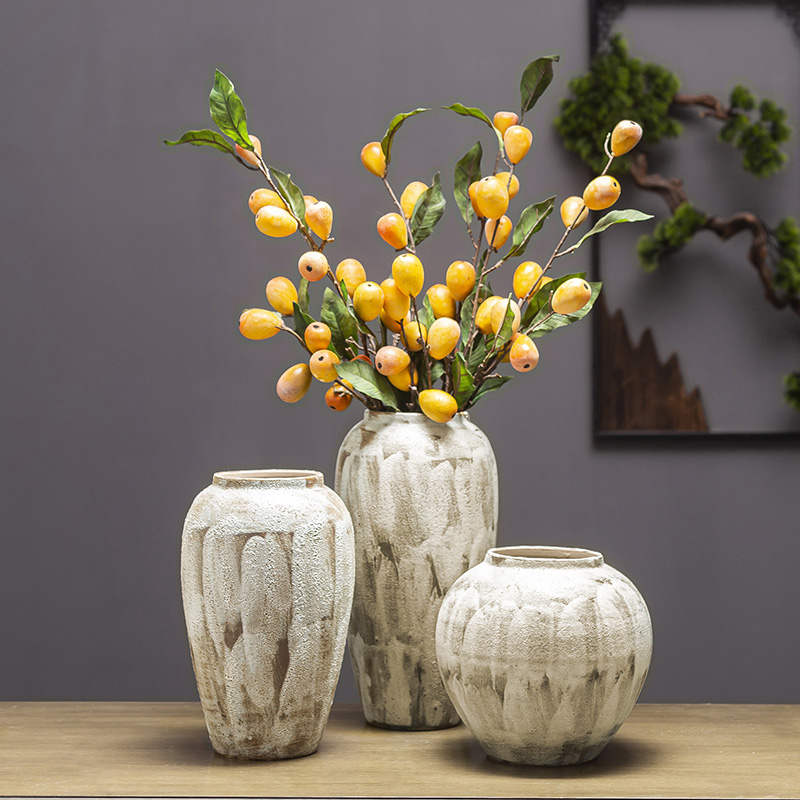 New Chinese style ceramic hydroponic ornament sitting room porch TV ark, zen flower POTS dry flower flower arranging flowers bottle furnishing articles