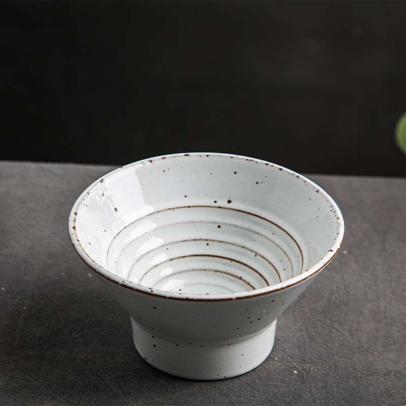 Retro nostalgia Japanese - style tableware Retro plate individuality creative plates pasta salad plate of old coarse pottery dishes