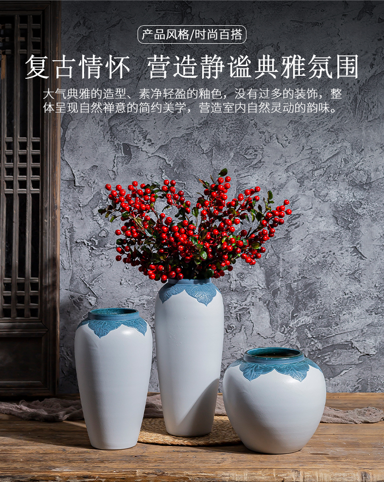 I and contracted vase furnishing articles sitting room dry flower arranging flowers Nordic creative TV ark, home decoration ceramic decoration