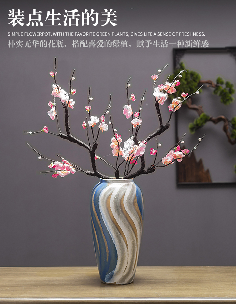 Jingdezhen Jane beauty ceramic POTS restoring ancient ways American flower arranging flowers, dried flowers, water raise sitting room mesa floret bottle furnishing articles