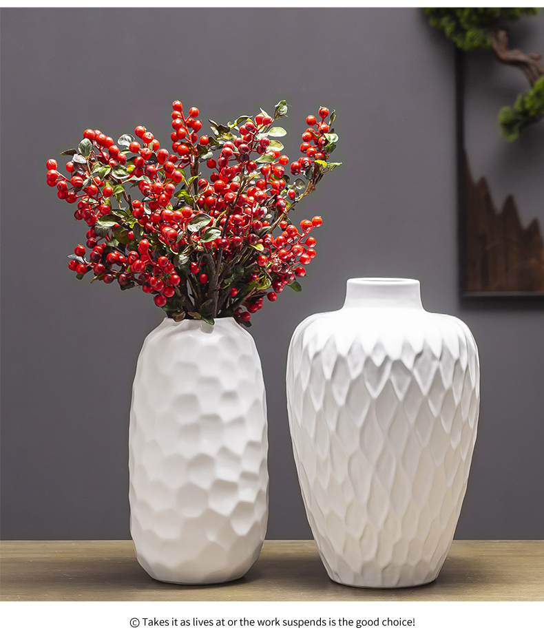 Jingdezhen I and contracted table light and decoration flower arranging ceramic flower implement vase in the sitting room porch dried flower adornment furnishing articles