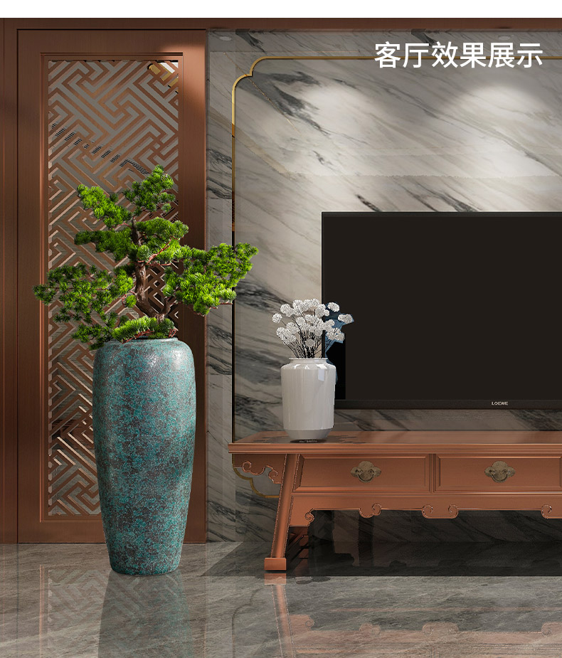 Be born big ceramic vase Chinese style restoring ancient ways furnishing articles sitting room hotel lobby up flower arrangement, household soft adornment