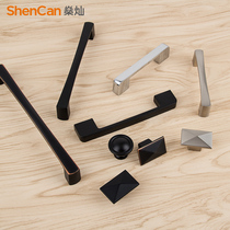 Wardrobe handle drawer cabinet black handle cabinet door cabinet handle modern simple open single hole small handle