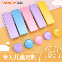 Childrens wardrobe cabinet door handle solid wood door color cartoon childrens room door drawer shoe cabinet anti-collision handle
