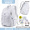 New product 6818 (upgraded) milk white+small white doll 6-piece set-