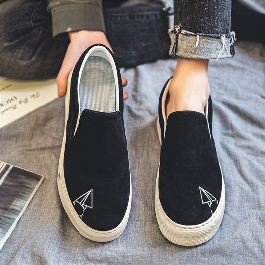 Мужские слипоны из канваса, новинка лета 2025, универсальные, модные, дышащие, повседневные тканевые кроссовки