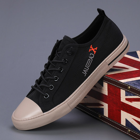 Zapatos de lona para hombre, zapatillas transpirables versátiles, de estilo coreano, a la moda, informales, novedad de verano 2025