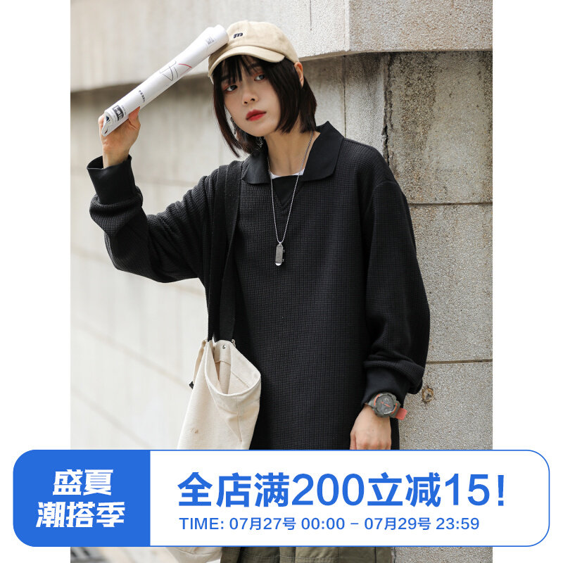 OFFBORD Day of the day Chaoches Weaters Jersey Fall Pure color Long sleeves V Collar Sweater Loose Casual Over the clothes men