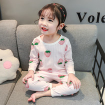 Girls pajamas spring and autumn summer childrens cotton 2 thin 1-3 year old female baby long sleeve Princess 4 Home clothing set 5