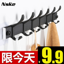 Adhesive hook Wall hanger strong viscose kitchen row hook clothes towel coat hook bathroom door rear hook free of punching