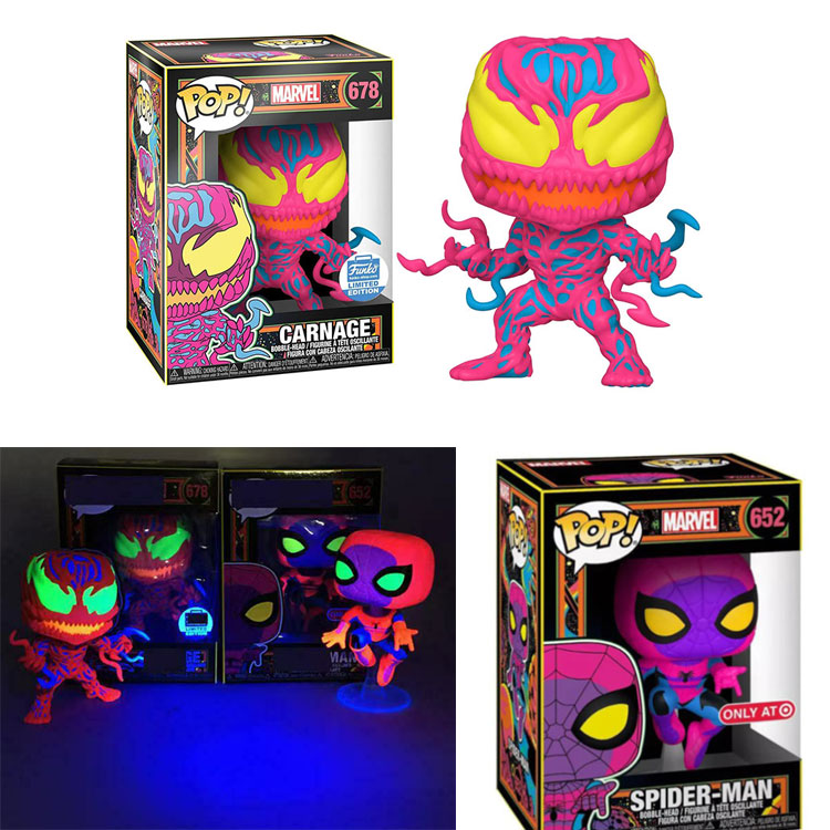 Spot funko pop venom massacre night 678# magnetic Spider-Man handheld car parts CARNAGE