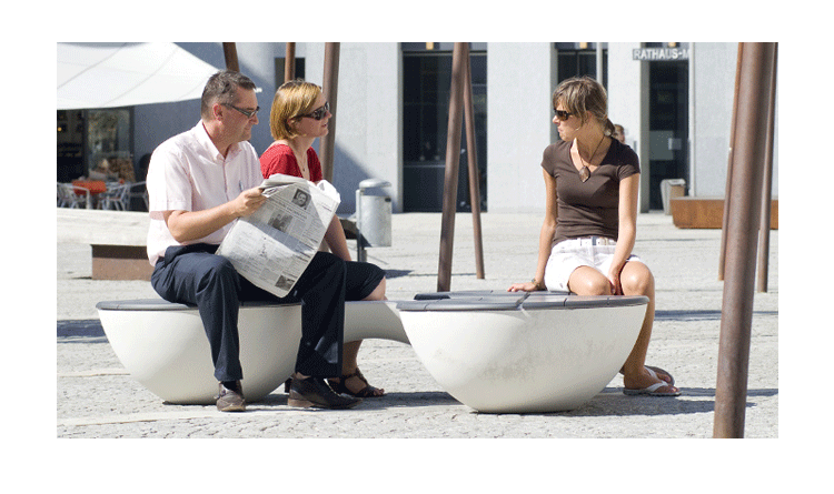 Fineline thiết kế nội thất sáng tạo UNION 2-SEATER BENCH đậu pod phân - Nội thất văn phòng bàn làm việc gỗ cao su