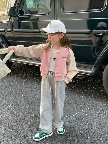 Бейсбольная демисезонная форма, осенняя детская куртка, осенний кардиган, коллекция 2023, детская одежда, в корейском стиле