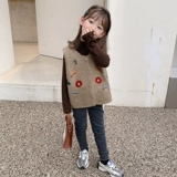 Трикотажный жилет, детский комплект, свитер, детская одежда, в западном стиле, осенний