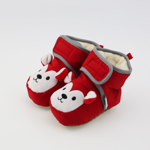 秋冬季婴儿步前软底加绒鞋子0-1岁