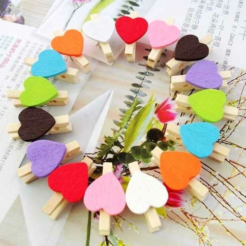 50pcs natural wooden laundry clip clothes pins spring clamp