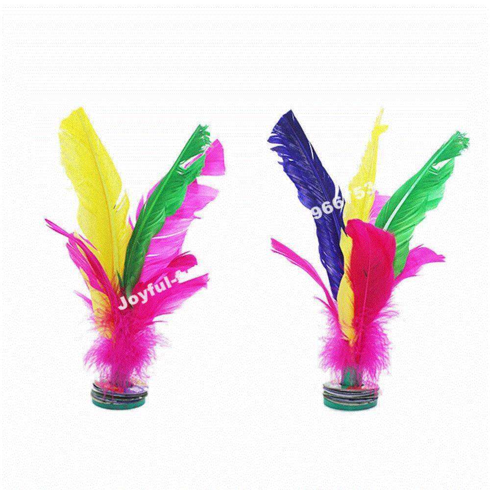 1 pcs feather chinese jianzi hacky sack foot sports game kic