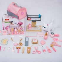 Foreign trade childrens play house pet doctor toy veterinary hospital medical set puppy cat grooming gift