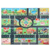 Детская семейная игрушка, парковка, карта для мальчиков, транспорт, нескользящий игровой коврик