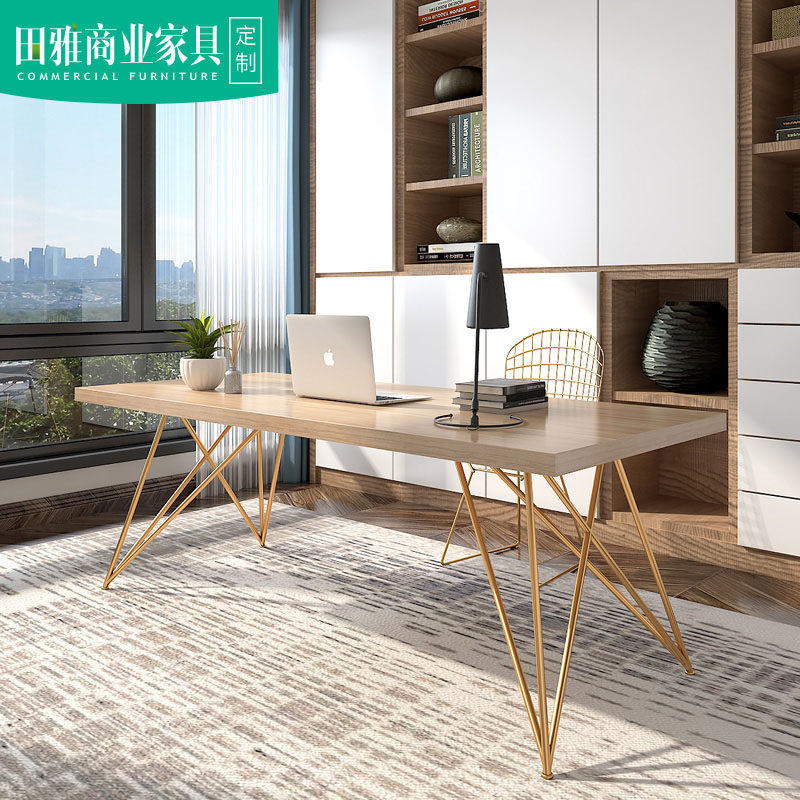 Solid wood computer desk Youth minimalist about desk chair group Family with bedroom desk single office desk working desk