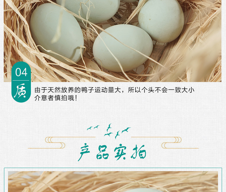 绚哥 农家青壳土鸭蛋 30枚 3.6斤 图15