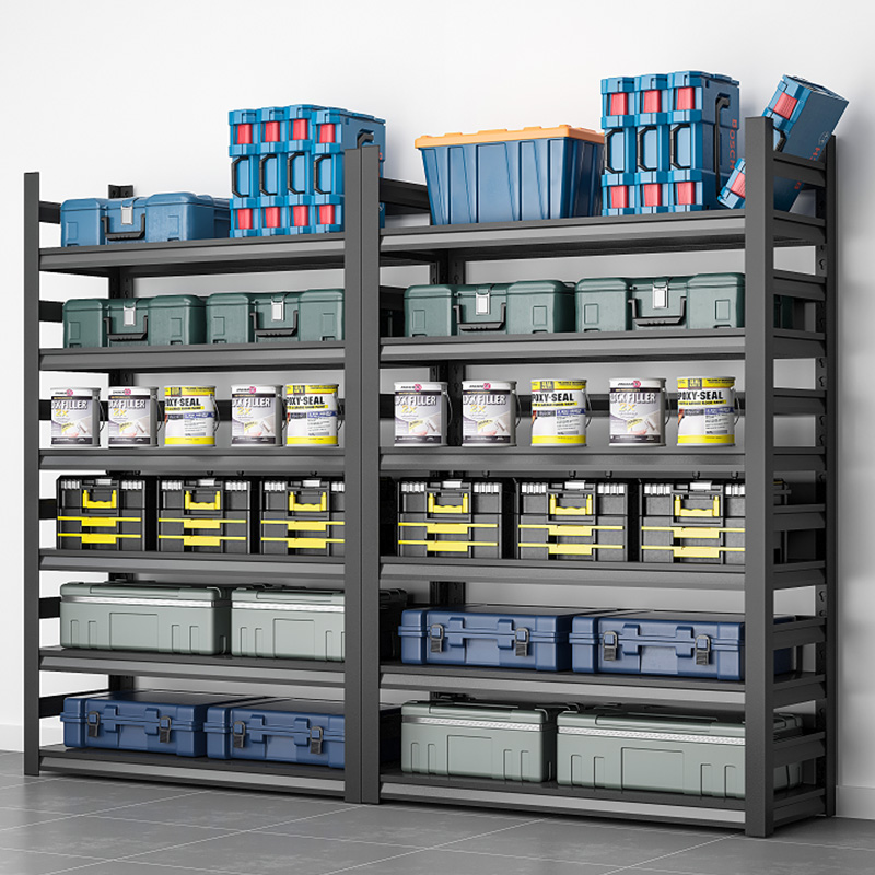Shelf rack multi-layer home warehouse storage rack storage floor-to-ceiling angle steel sundries rack storage room iron shelf