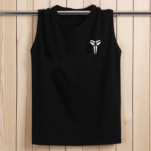Mồ hôi vest vest vai mùa hè nam không tay thể thao Áo thun bóng rổ thể dục cotton áo thun chơi lỏng - Lót ao thể thao