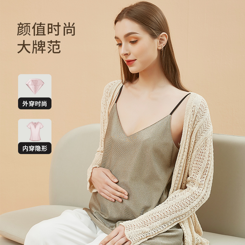 Radiation-proof clothes for pregnant women to work, computer invisible clothes belly-to-belly wear for spring autumn and winter