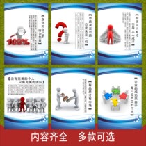 Enterprise Culture Factory Production Workshop Office Employee Inspiring Wall Chart KT Board Poster Warehouse Slogan Quality Management Cue Card 3D Slogan Placard