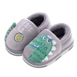 Зимние тапочки для мальчиков, детский удерживающий тепло динозавр, детская нескользящая сумка для обуви для девочек