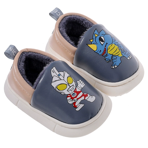 Ultra, детский Ультрамен Тига, зимние туфли, водонепроницаемая детская сумка для мальчиков, удерживающие тепло детские тапочки для младенца