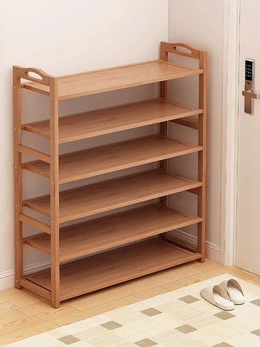 Полка для обуви на входе в дом, многослойная входная дверь, простой новый стиль, популярный в 2025 году прокат шкафа для обуви из цельного дерева в помещении