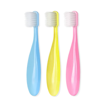 Ci Japanese fat handle childrens toothbrush with soft bristles for cleaning cute baby teeth 1-2-3-6 years old suitable for babies
