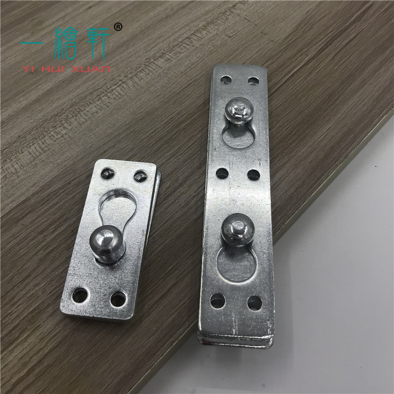 Thickened Bed Hinged bed pin buckle furniture Invisible bed Five gold accessories connecting piece screw hanging buckle iron corner code