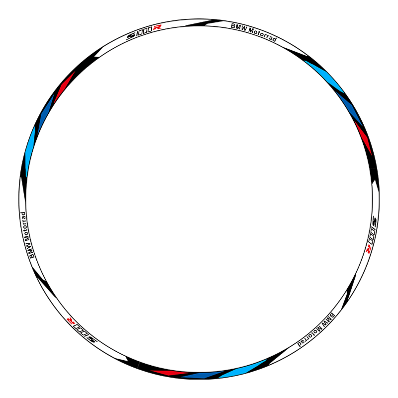 BMW S100R/RR/XR waterproof wheel hub sticker