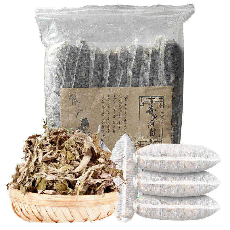 [30 Packs]Mugwort Foot Soak Pack, Cold and Dampness Pack, Wild Mugwort Postpartum Bath Pack, Shampoo and Bath Pack, Baby Bath Pack