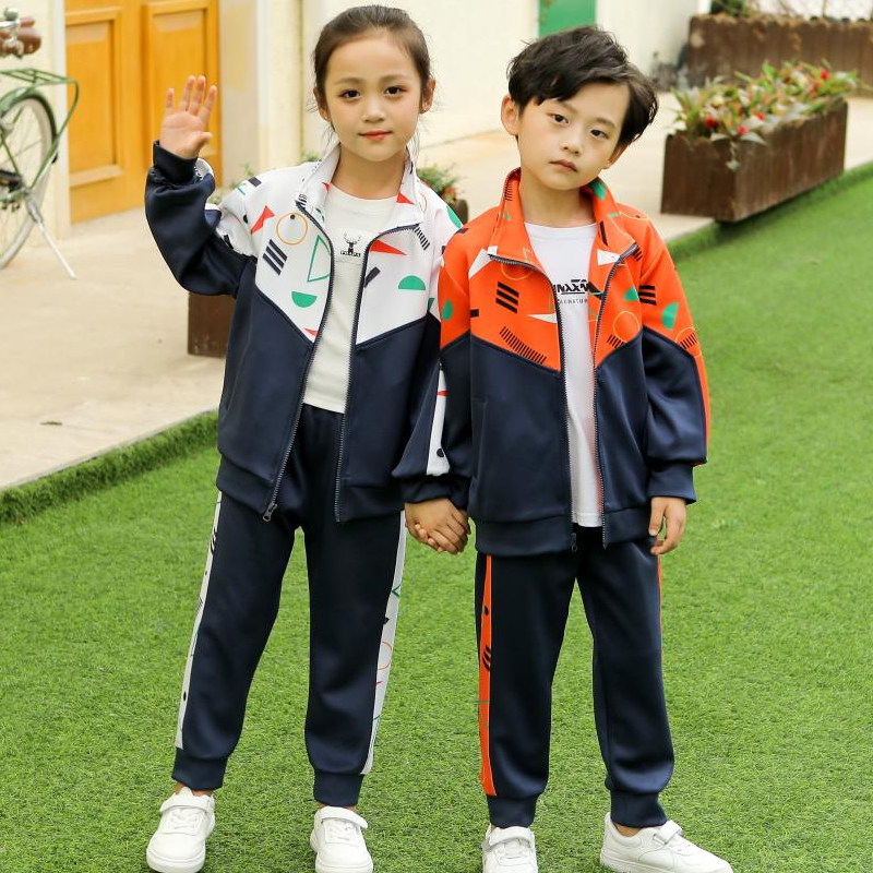 Elementary and middle school students school uniform suit autumn class clothing spring and autumn clothing children's sports meeting spring and autumn clothing kindergarten garden clothing