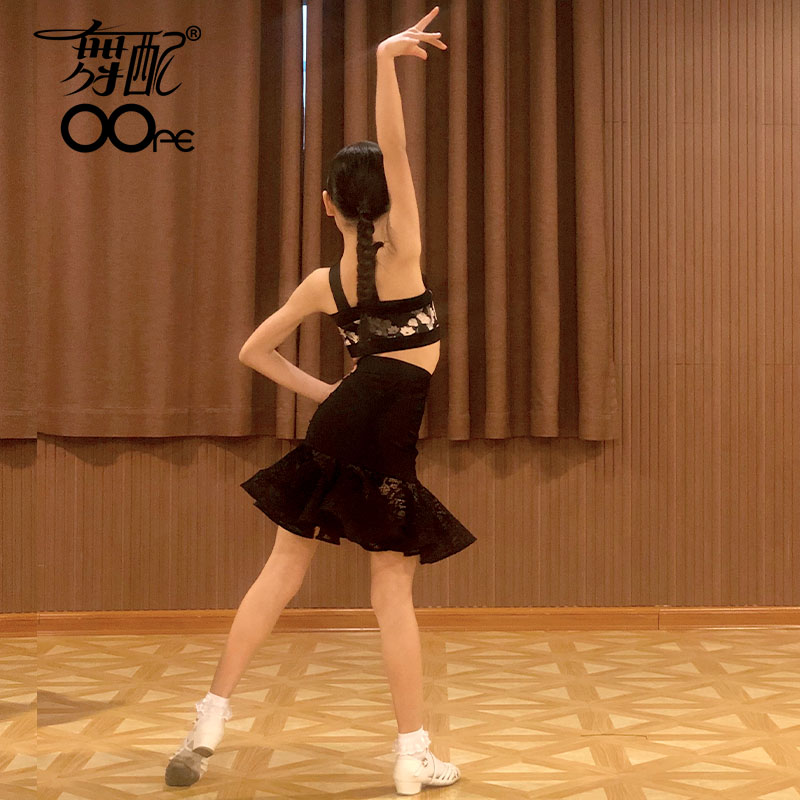 2021 Latin Dance Dress New Ope Dance Dance Dress Fellow Latin Dance Dress Practice Wears for Women's Net Red Suite