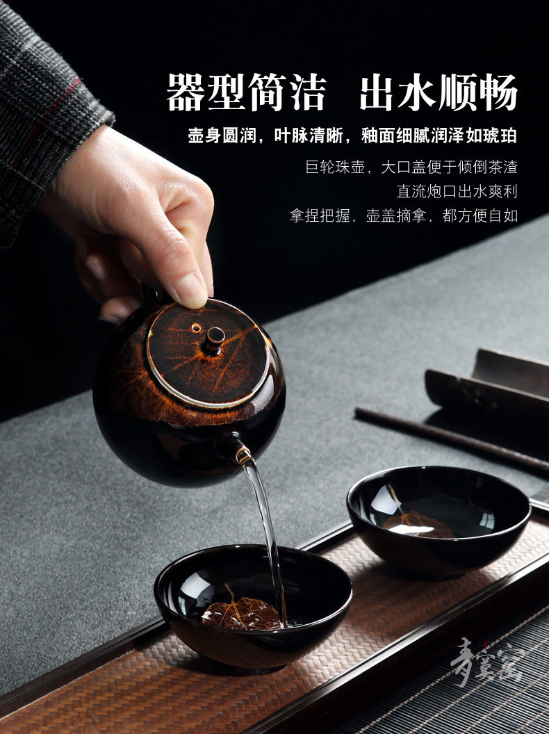 Up with jingdezhen blue was konoha built light ceramic kung fu tea boiled tea set household manual single pot of the teapot