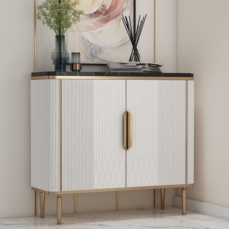 Light luxury porch cabinet modern minimalist hallway end marble table into the home against the wall decoration small porch table